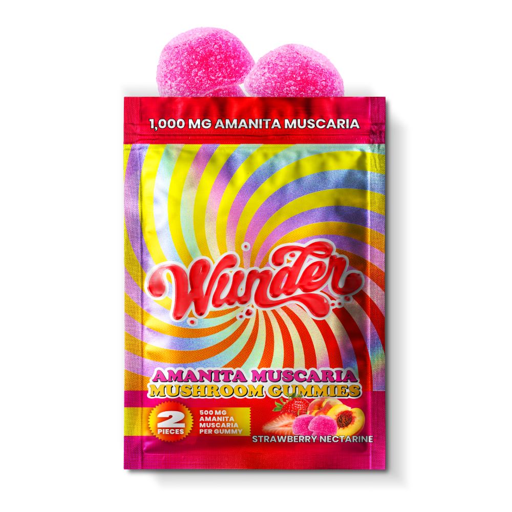 Wunder - 500mg Amanita Muscaria Gummies | Strawberry Nectarine