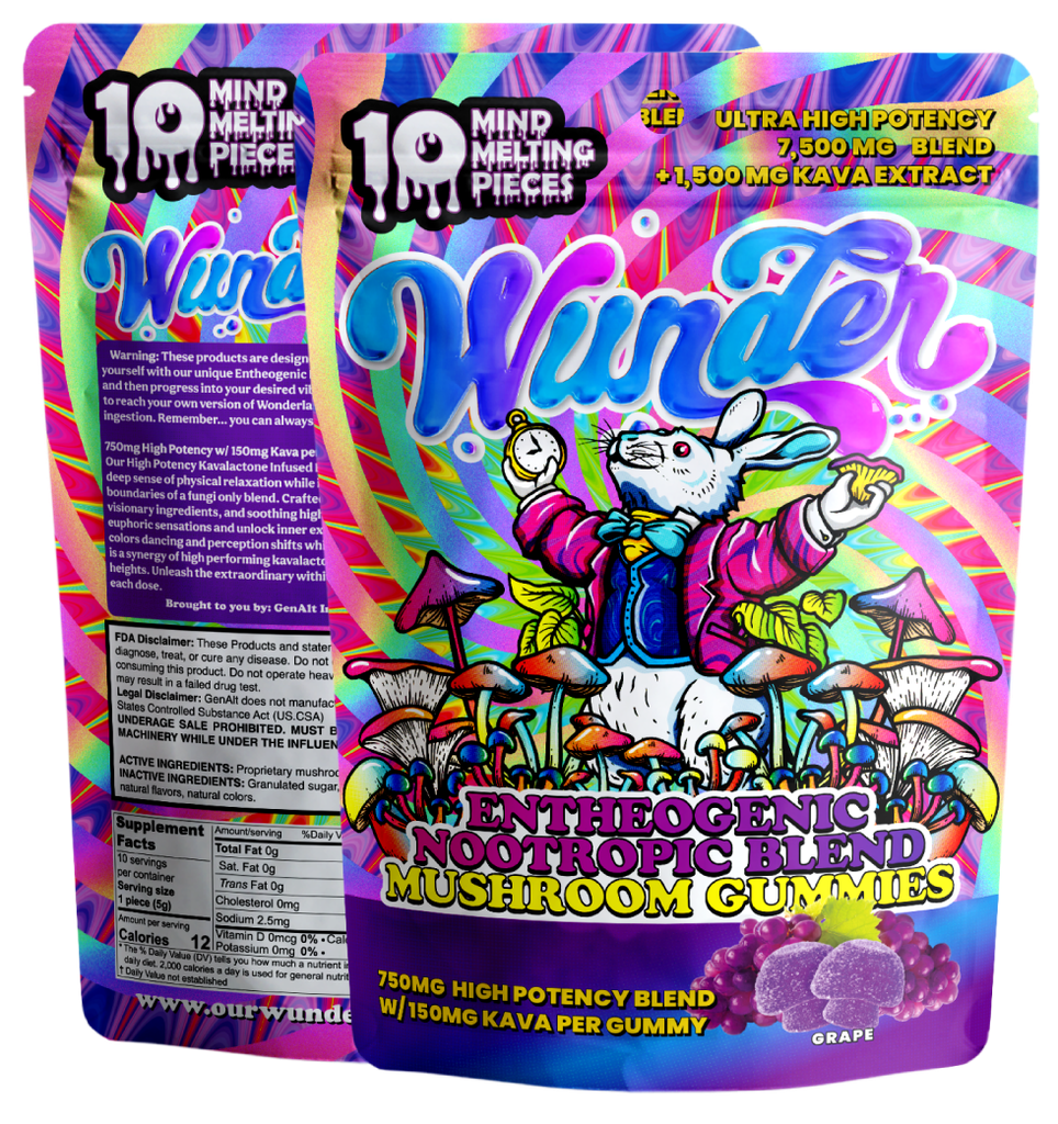 Wunder - High Potency Entheogenic + 150mg Kava | Grape