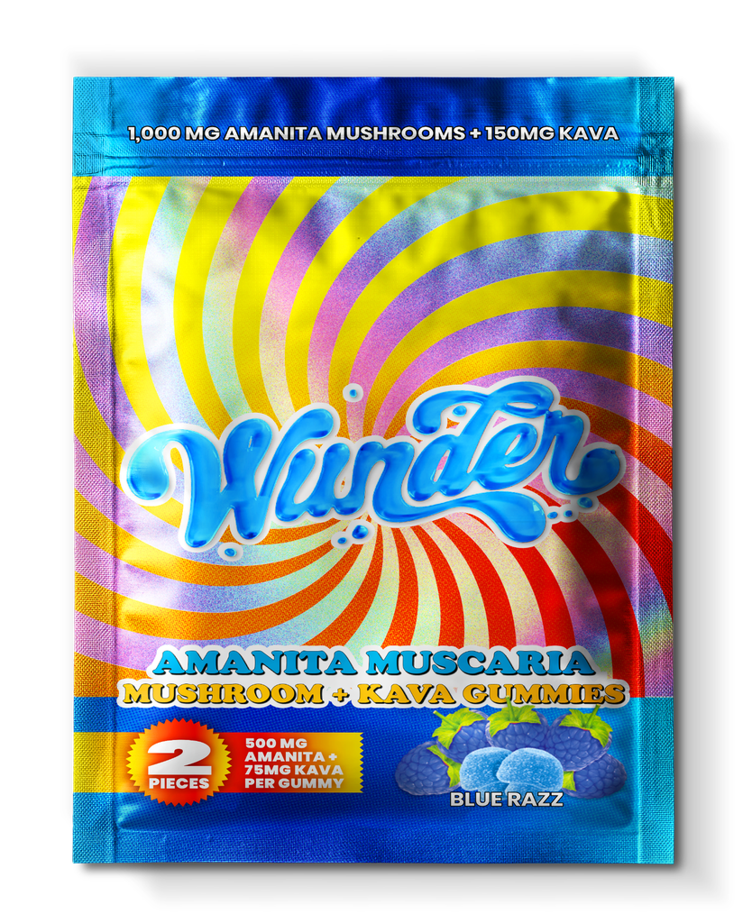 Wunder - 500mg Amanita Muscaria + 75mg Kava | Blue Razz