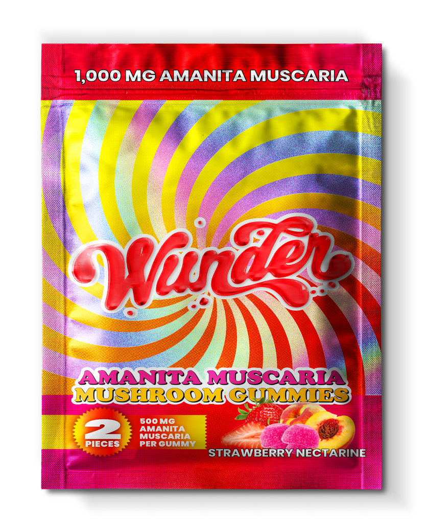 Wunder - 500mg Amanita Muscaria Gummies | Strawberry Nectarine